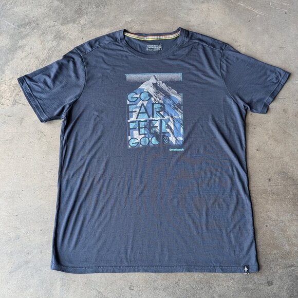 Smartwool Merino Sport 150 Mountain Journey Graphic Tee size XL - Picture 2 of 7